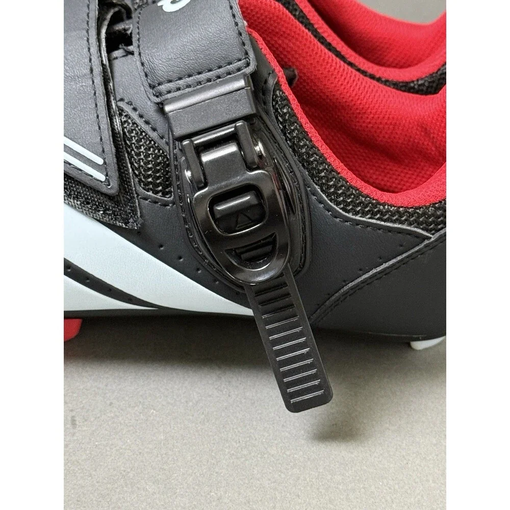 Peloton Cycling Shoes Size 38/ US Women’s Size 7 Black Red White